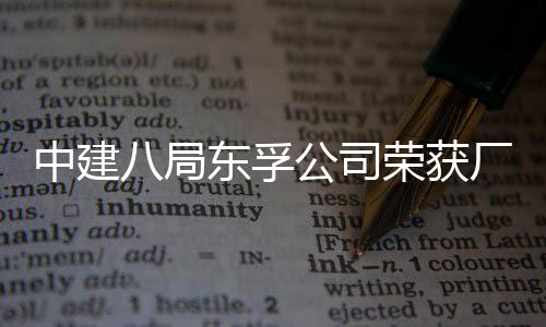 东孚民主中建2项荣获荣誉公司公开管理八局厂务